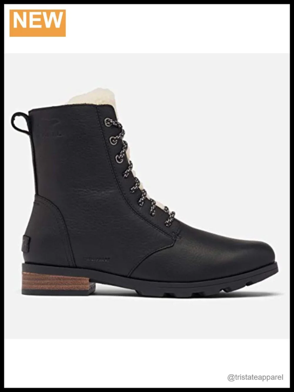 Sorel Women's Emelie Short Lace Waterproof Leather Winter Snow Boots